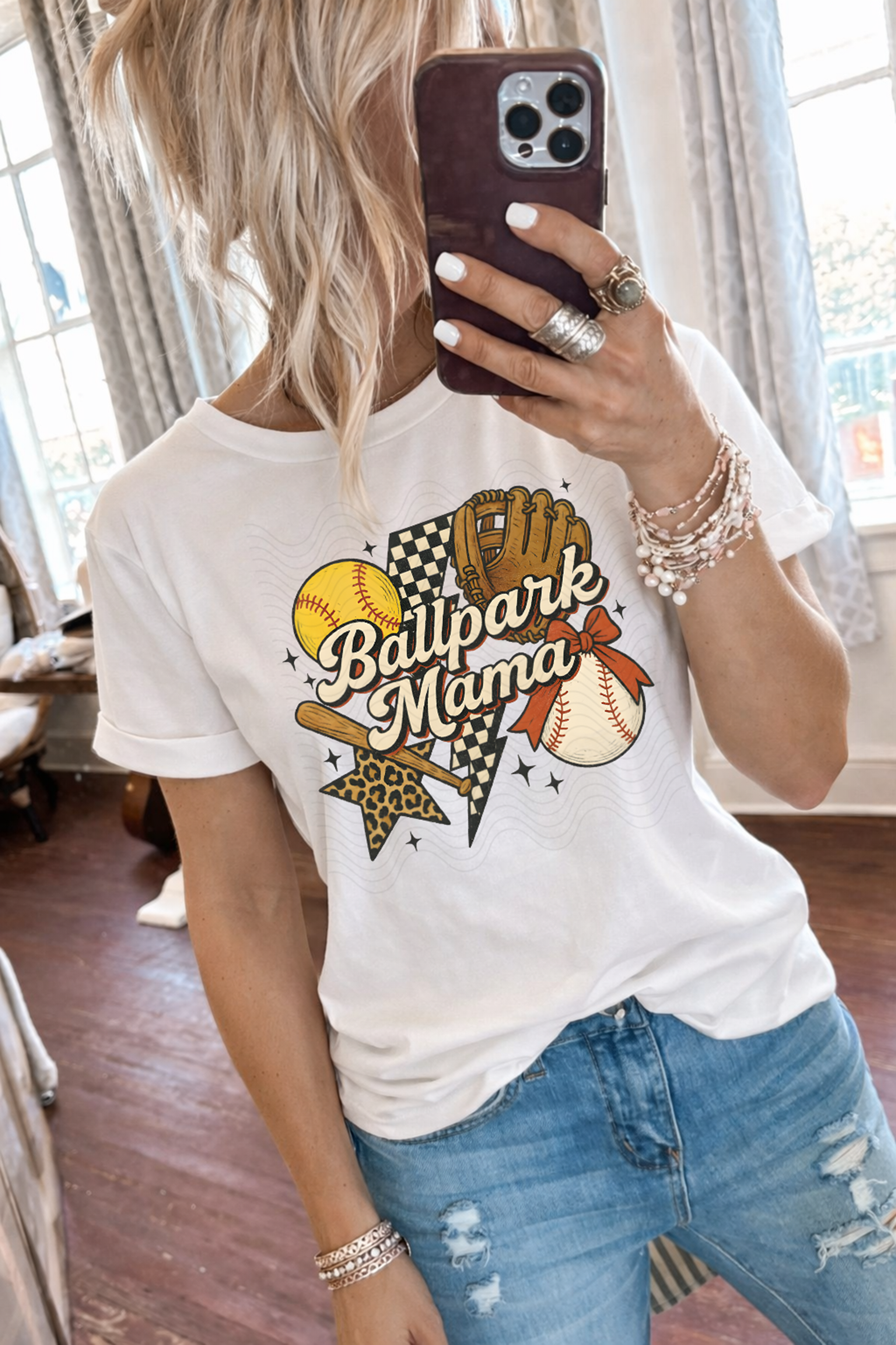 Retro Ballpark Mama