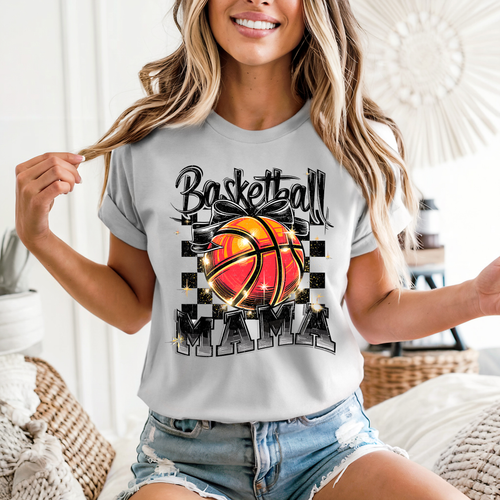 Load image 1 in gallery view. Checkered Basketball Mama