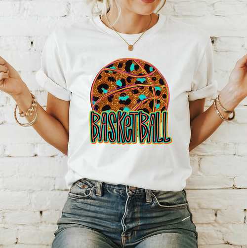 Load image 1 in gallery view. Leopard Neon Basketball