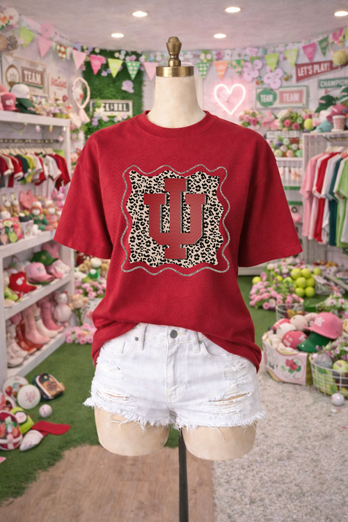 Load image 1 in gallery view. Preppy Leopard Indiana
