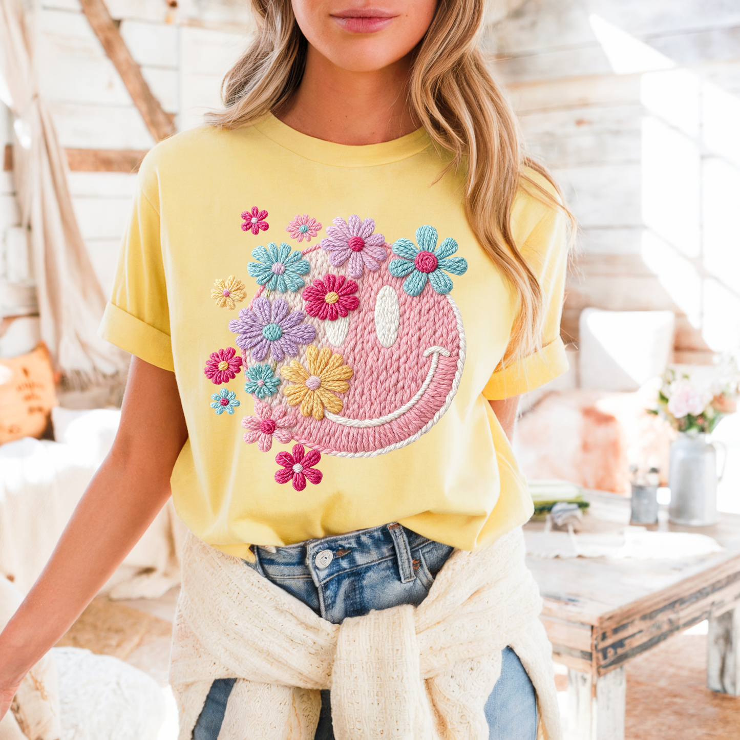 Crochet Spring Smiley