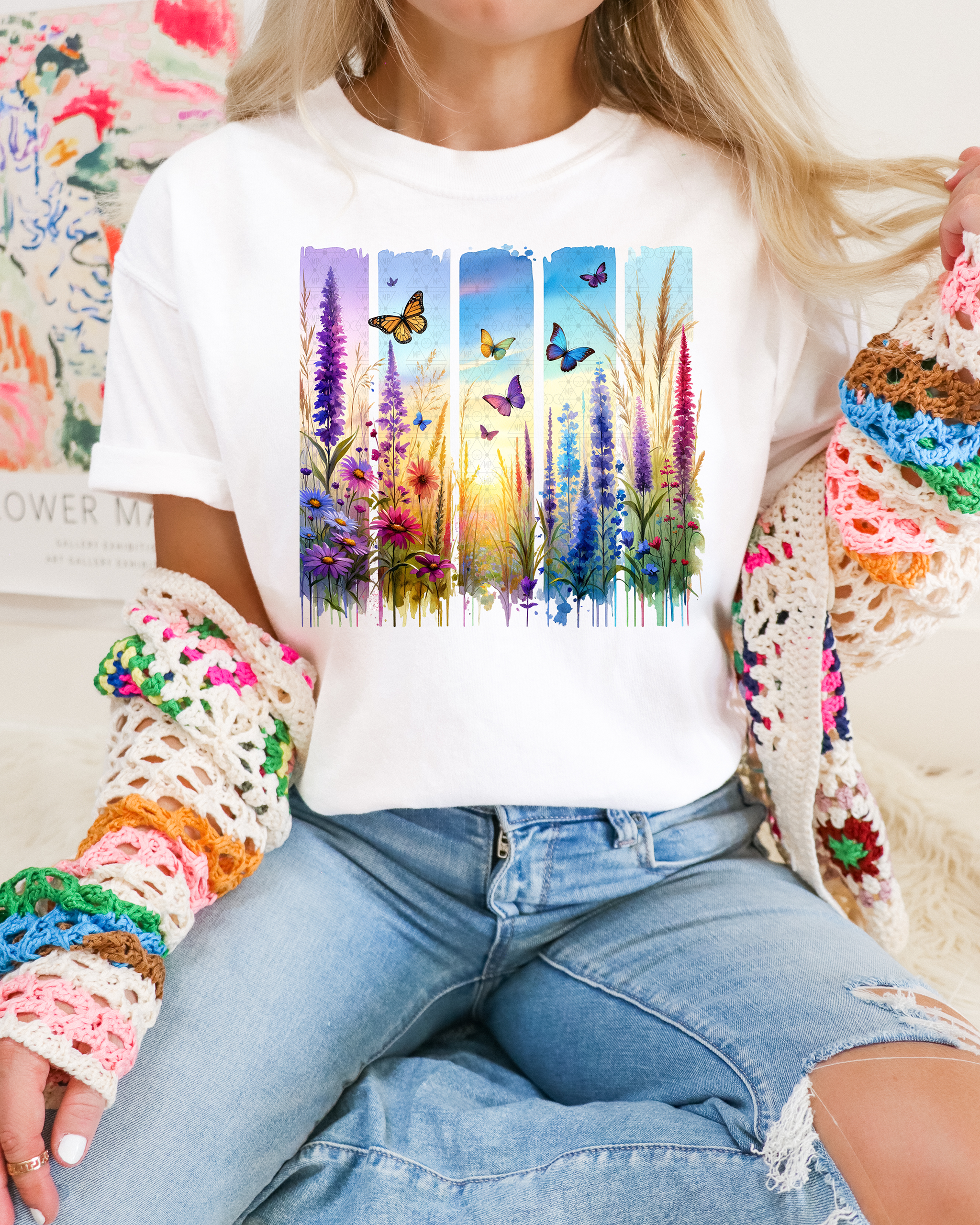 Spring Butterflies and Flowers