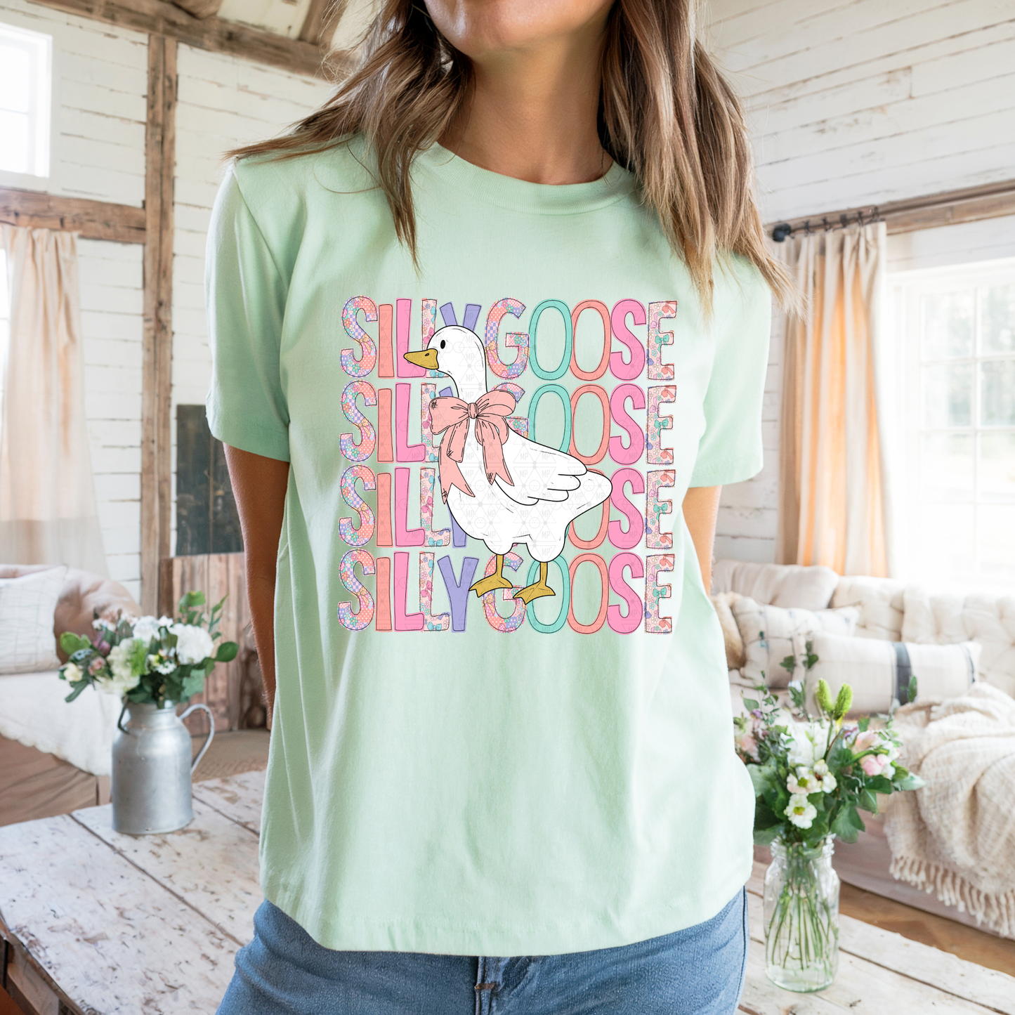 Silly Goose with Bow