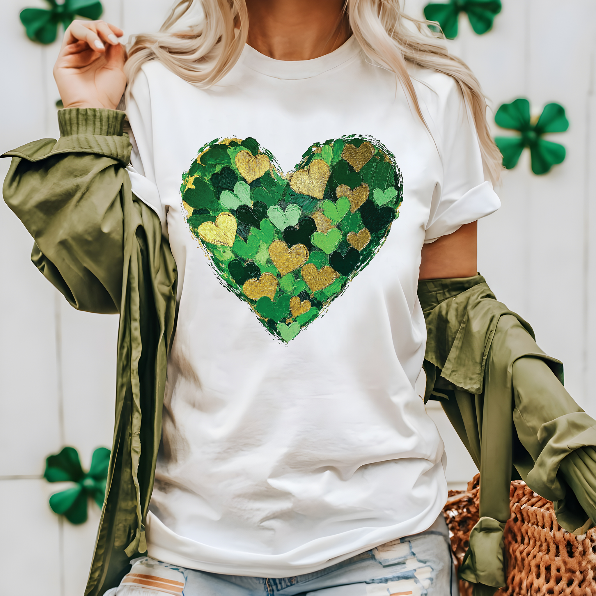 Painted St. Patrick's Heart