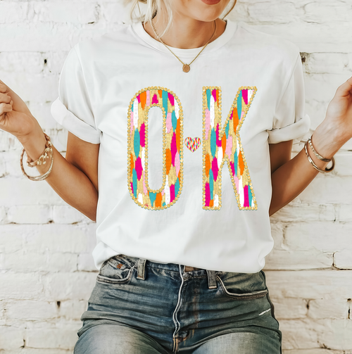 Load image 1 in gallery view. Bright Brushstroke Oklahoma