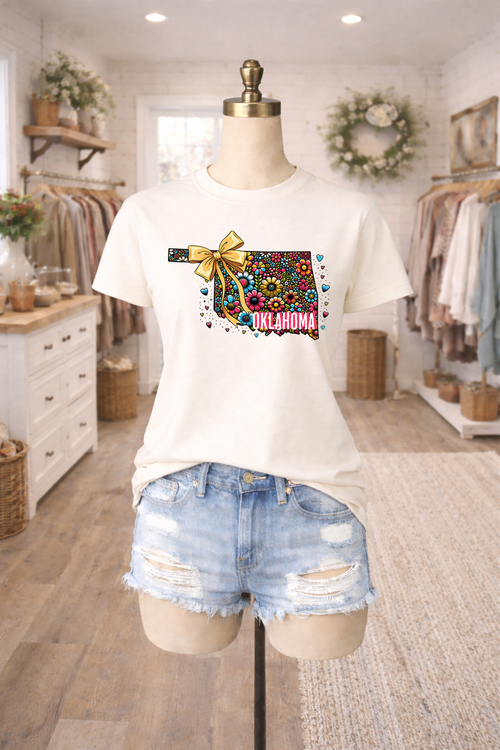 Load image 1 in gallery view. Bright Floral Oklahoma