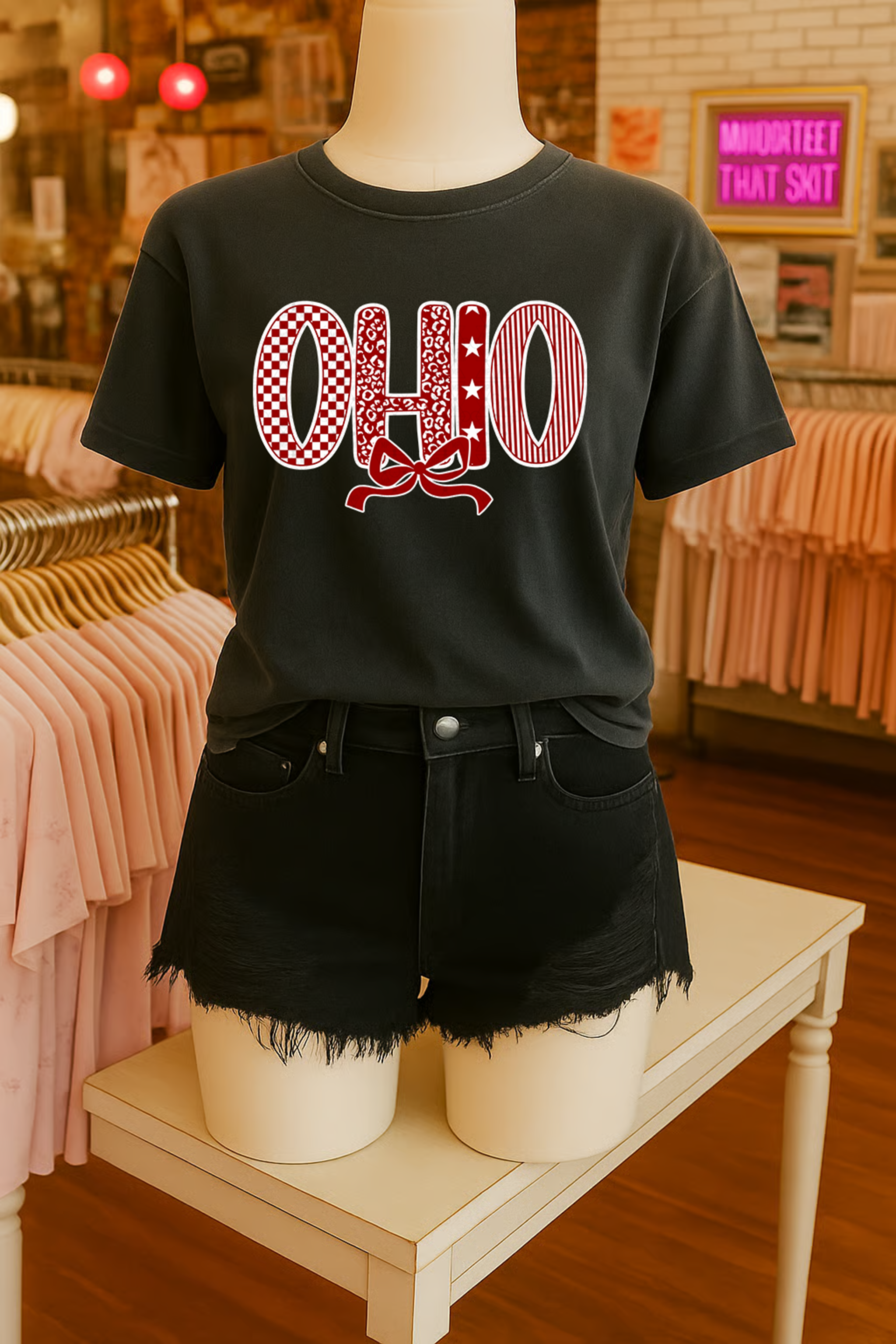 Ohio Doodle White Outline