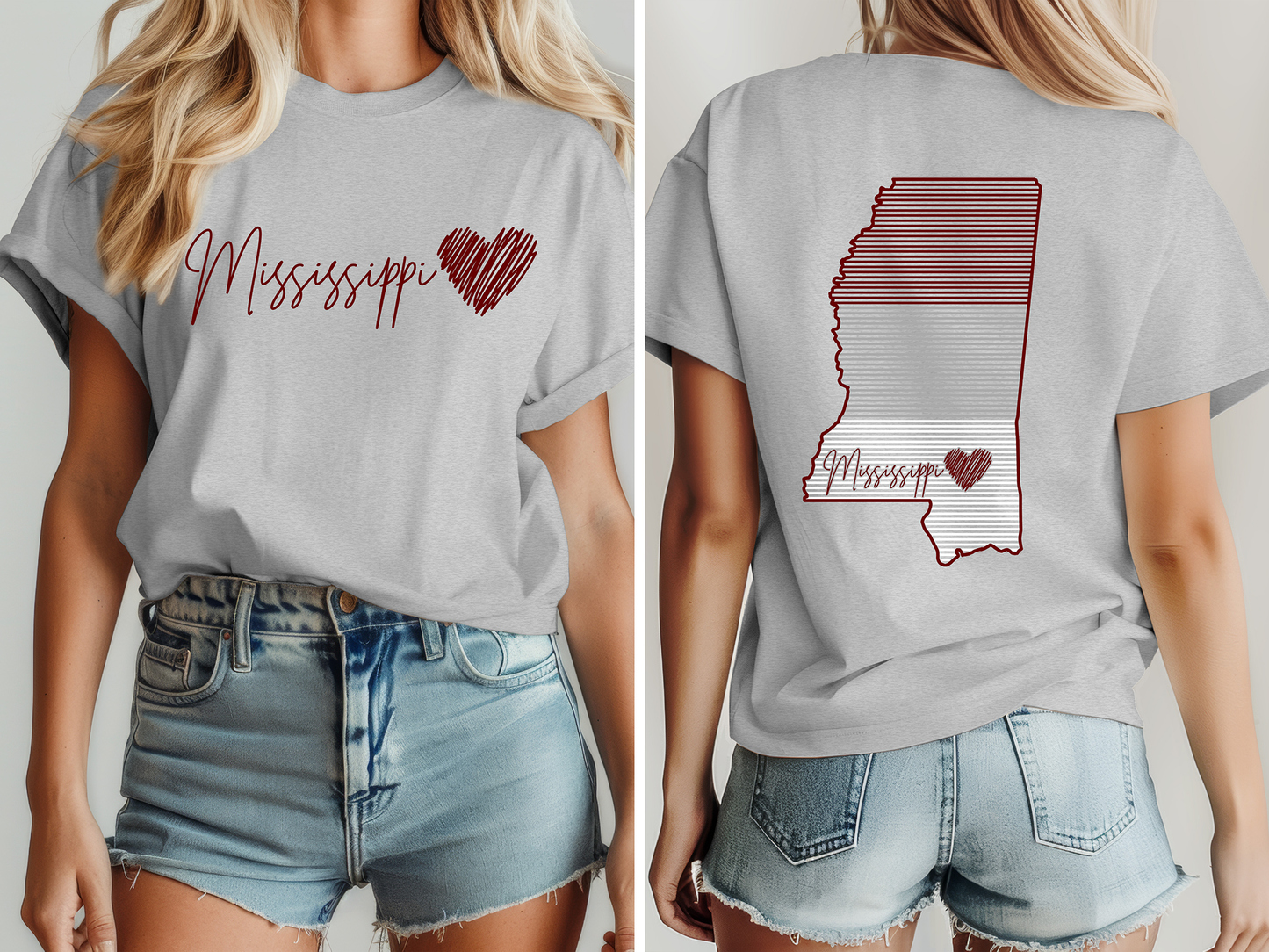 Line Mississippi (Maroon & Gray)