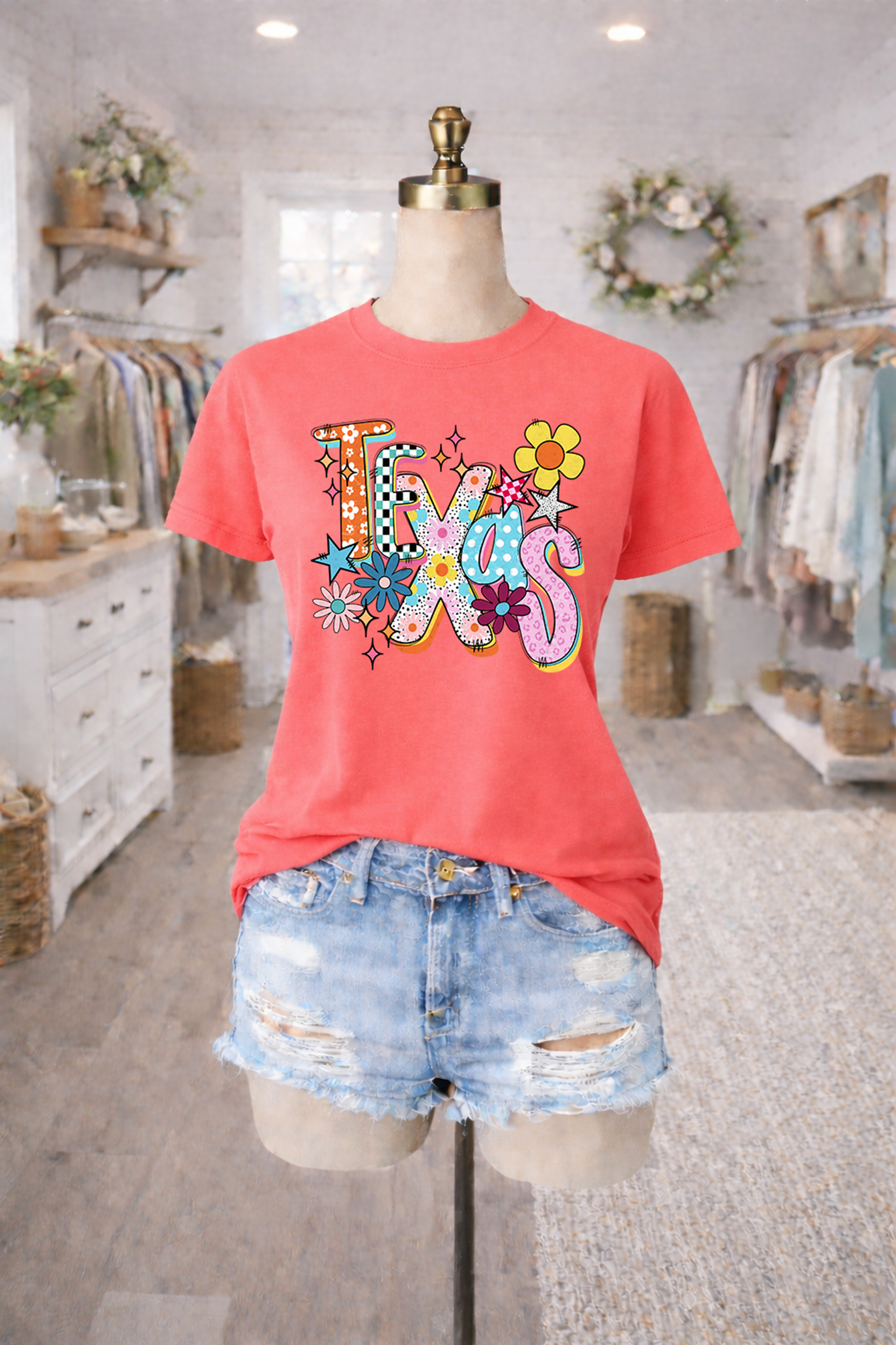 Funky Floral Texas