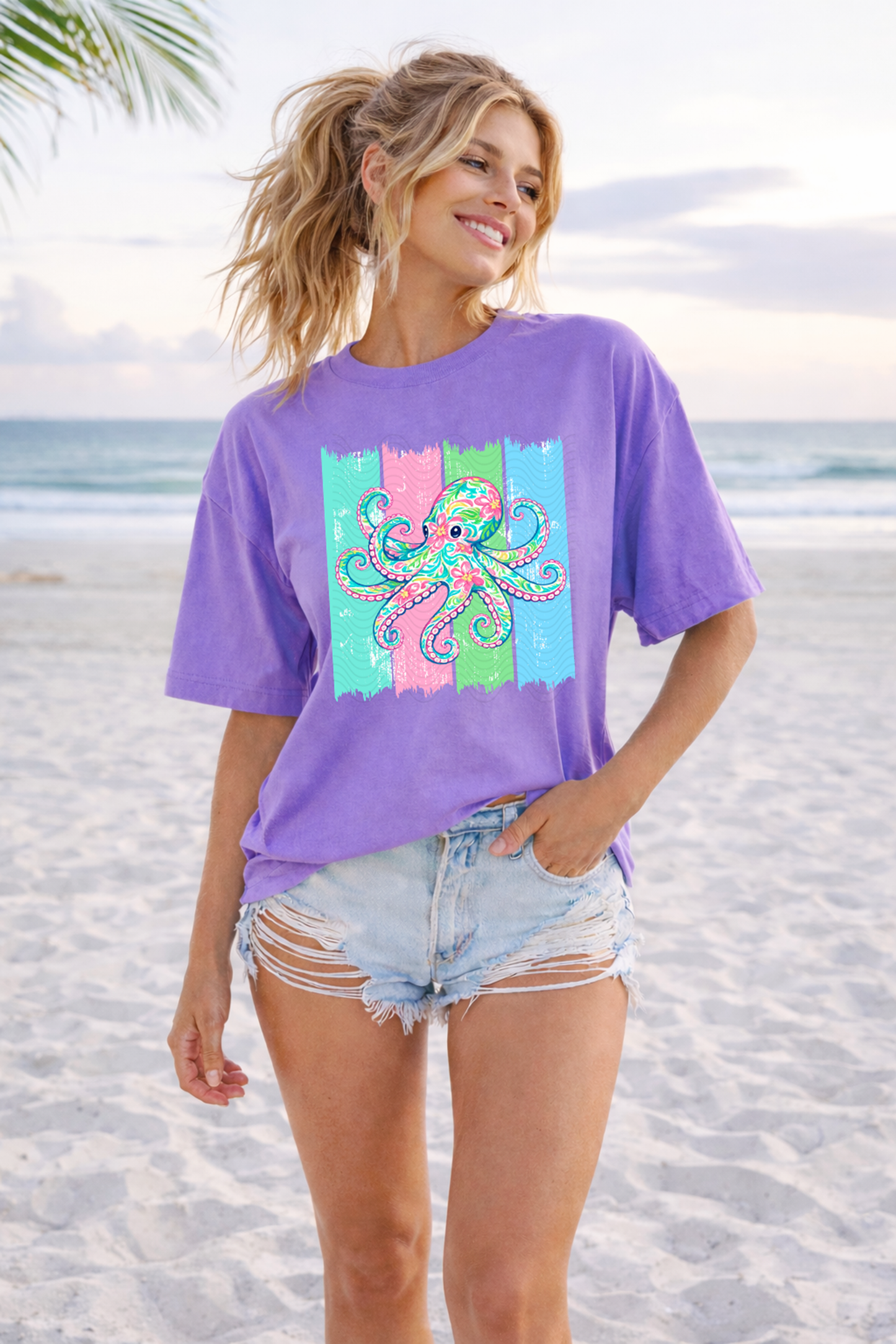 Bright Summer Octopus