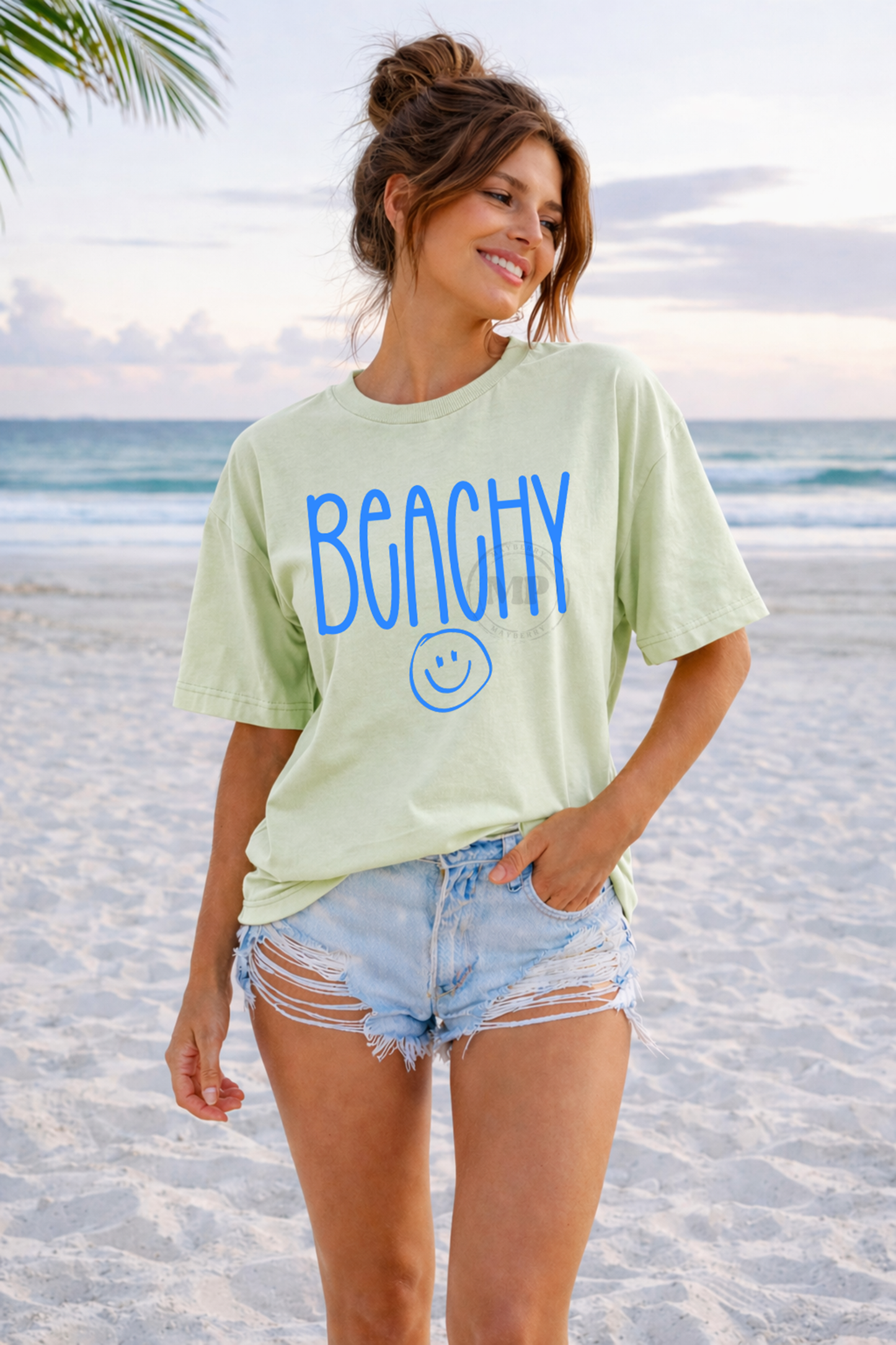 Doodle Beachy with Smiley