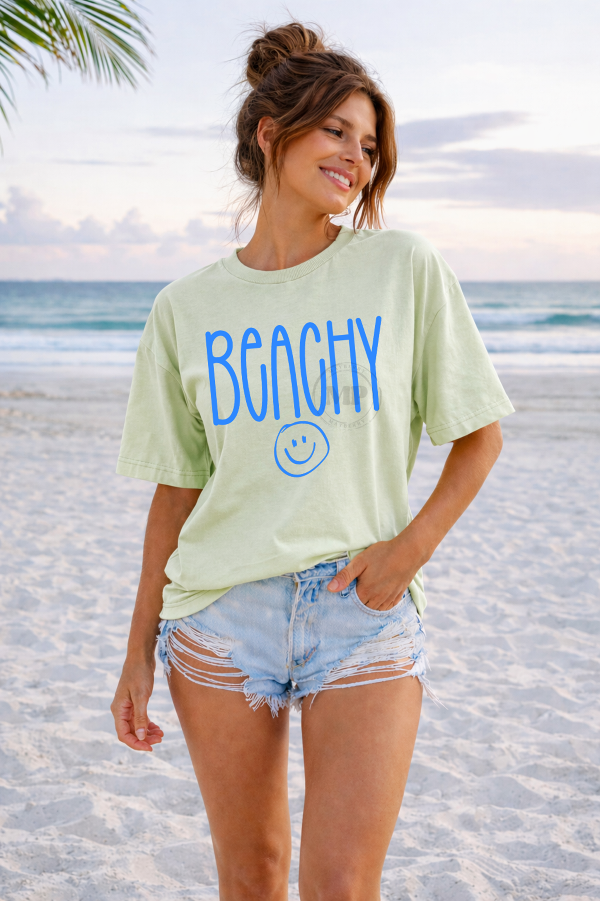 Doodle Beachy with Smiley