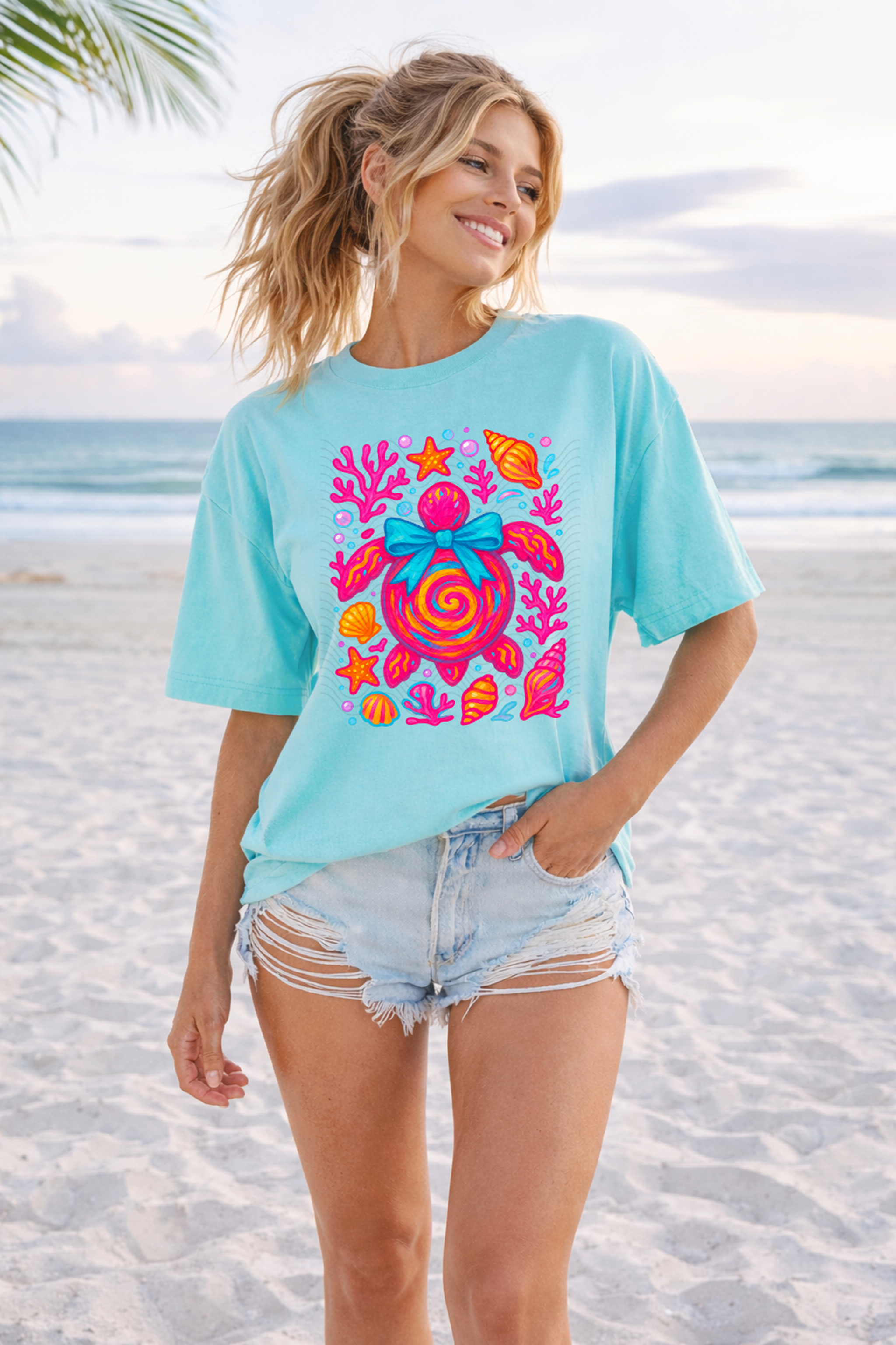 Pink Sea Turtle