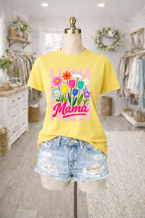 Load image 1 in gallery view. Summer Stripe Floral Mama