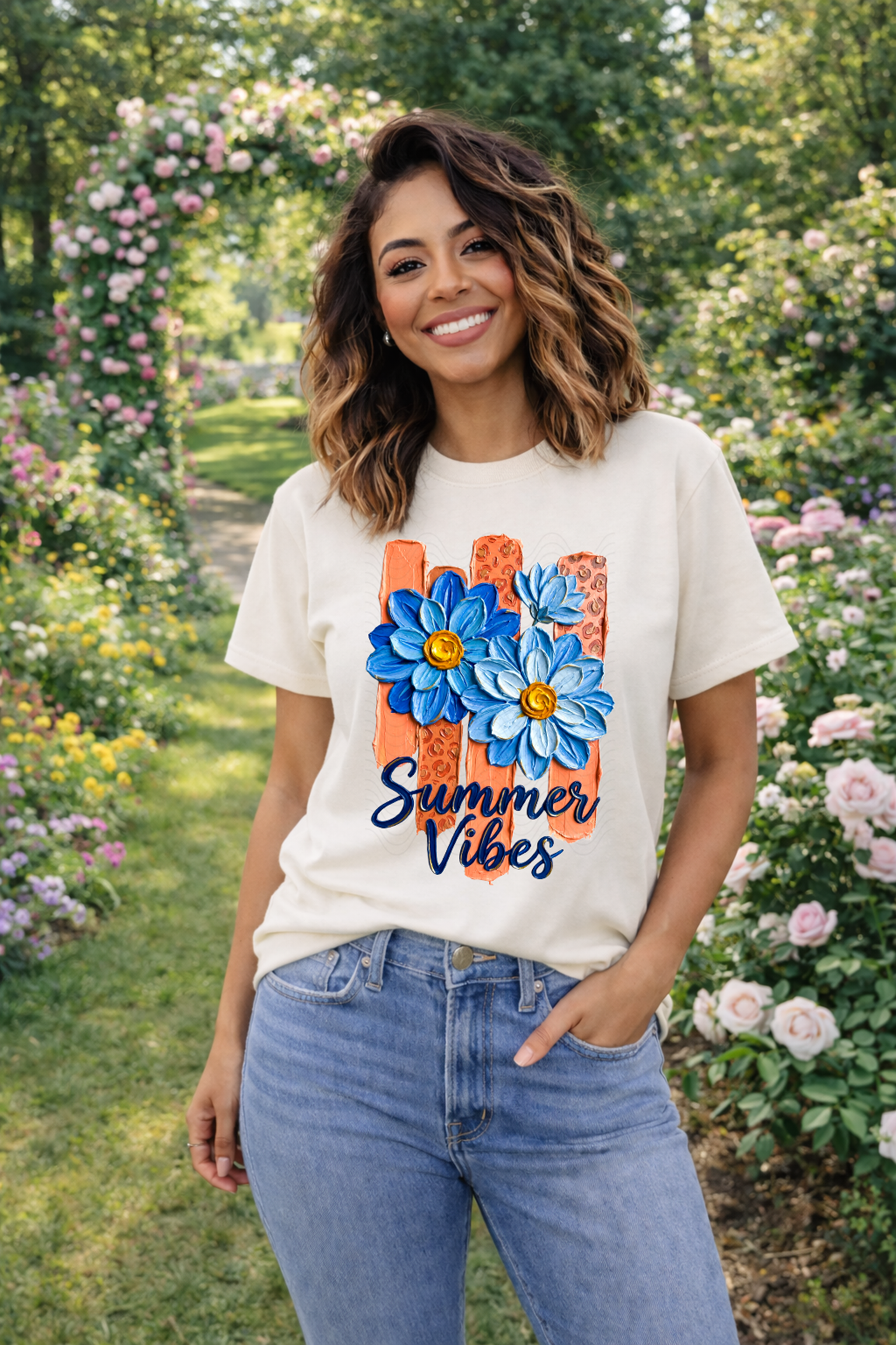 Summer Vibes Painted Flowers