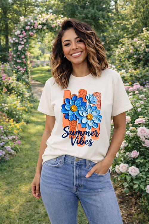 Load image 1 in gallery view. Summer Vibes Painted Flowers
