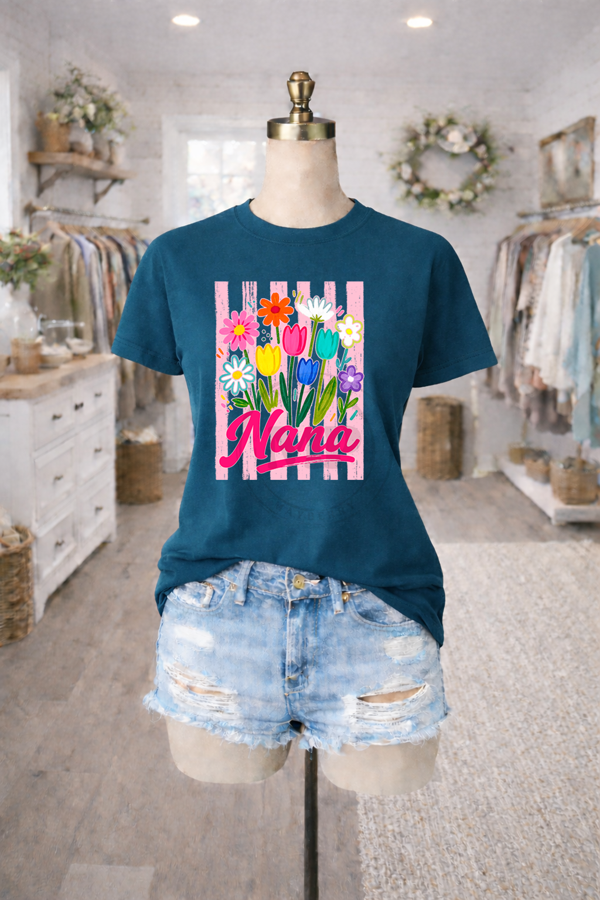 Summer Stripe Floral Nana