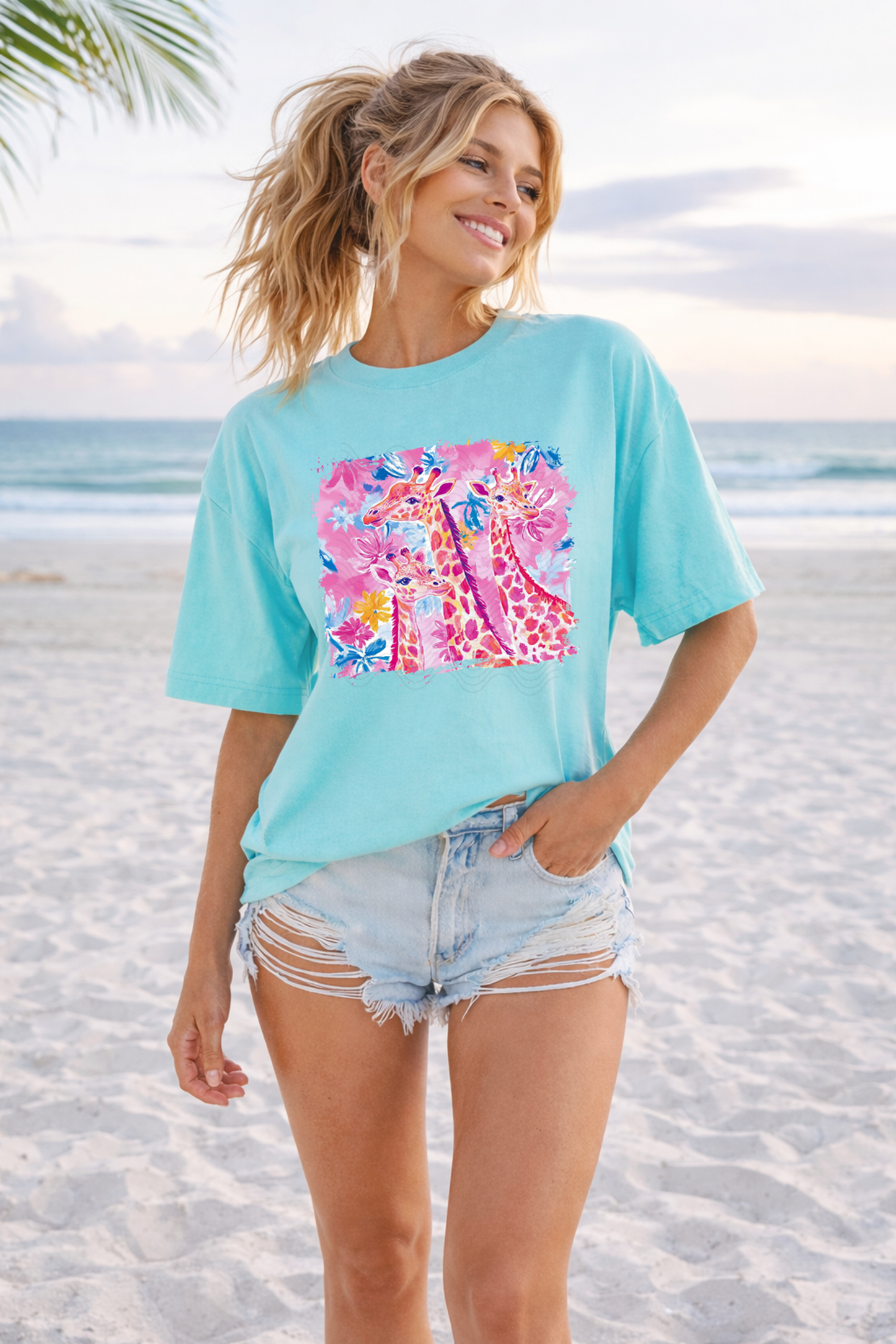 Summer Pink Giraffe