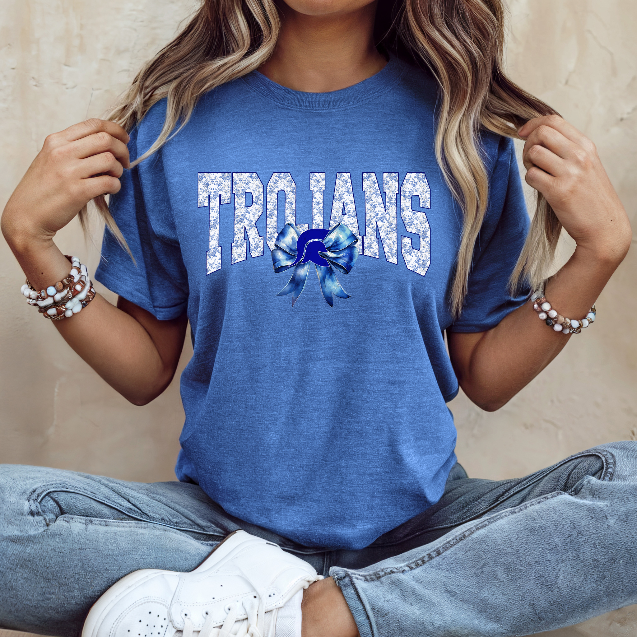 Trojans Varsity with Bow