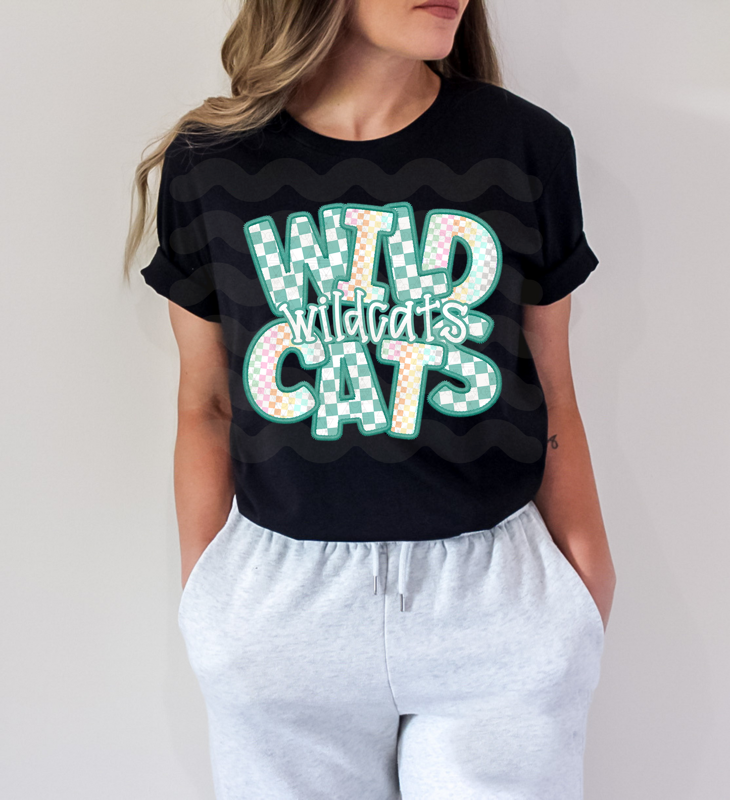 Checkered Teal Wildcats