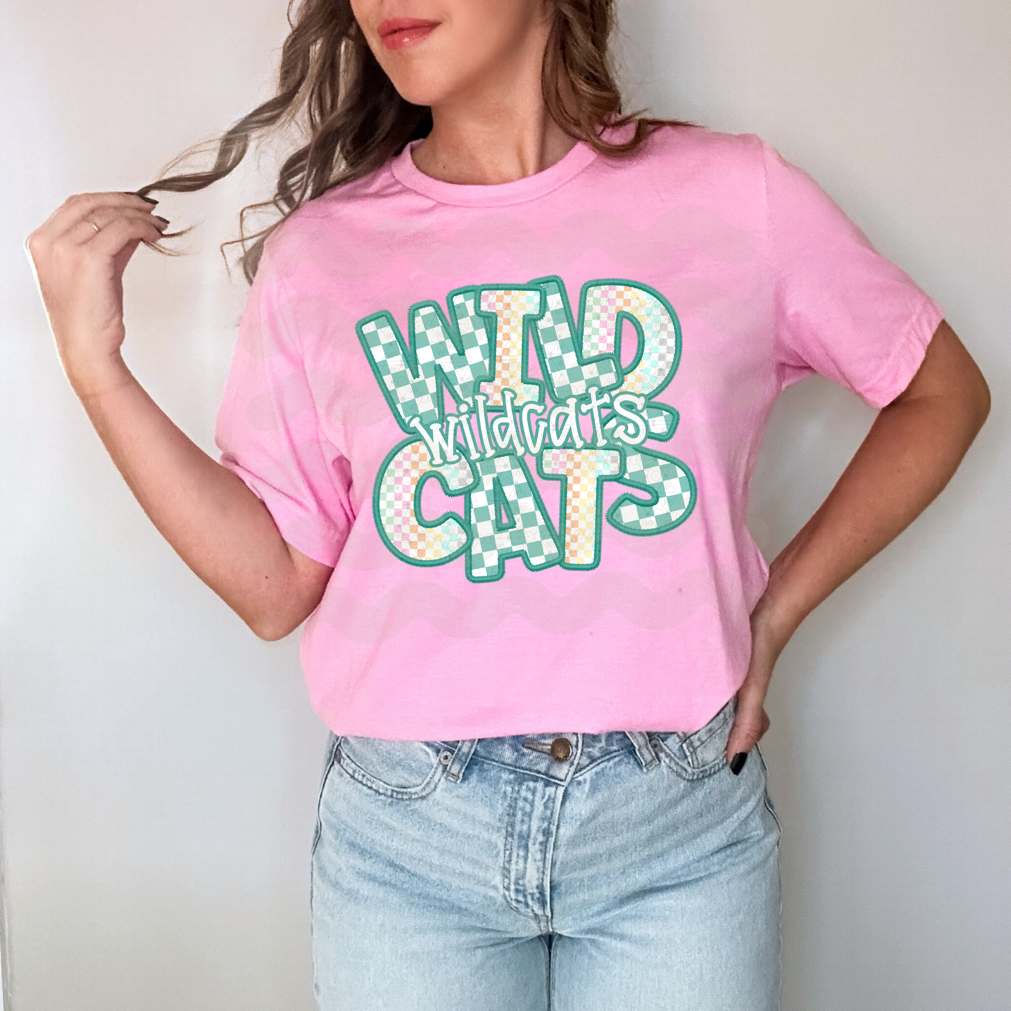 Checkered Teal Wildcats