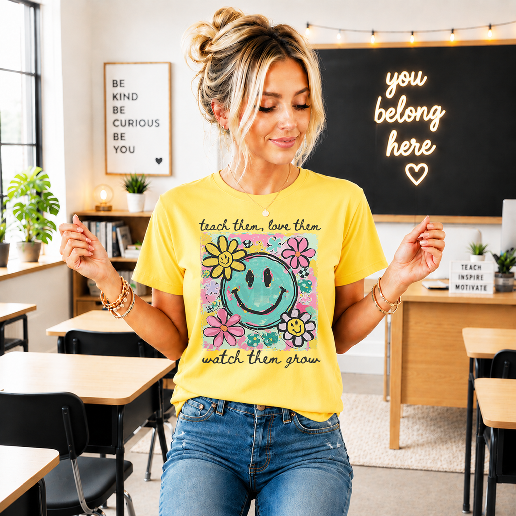 Teach Them, Love Them Watch Them Grow Smiley
