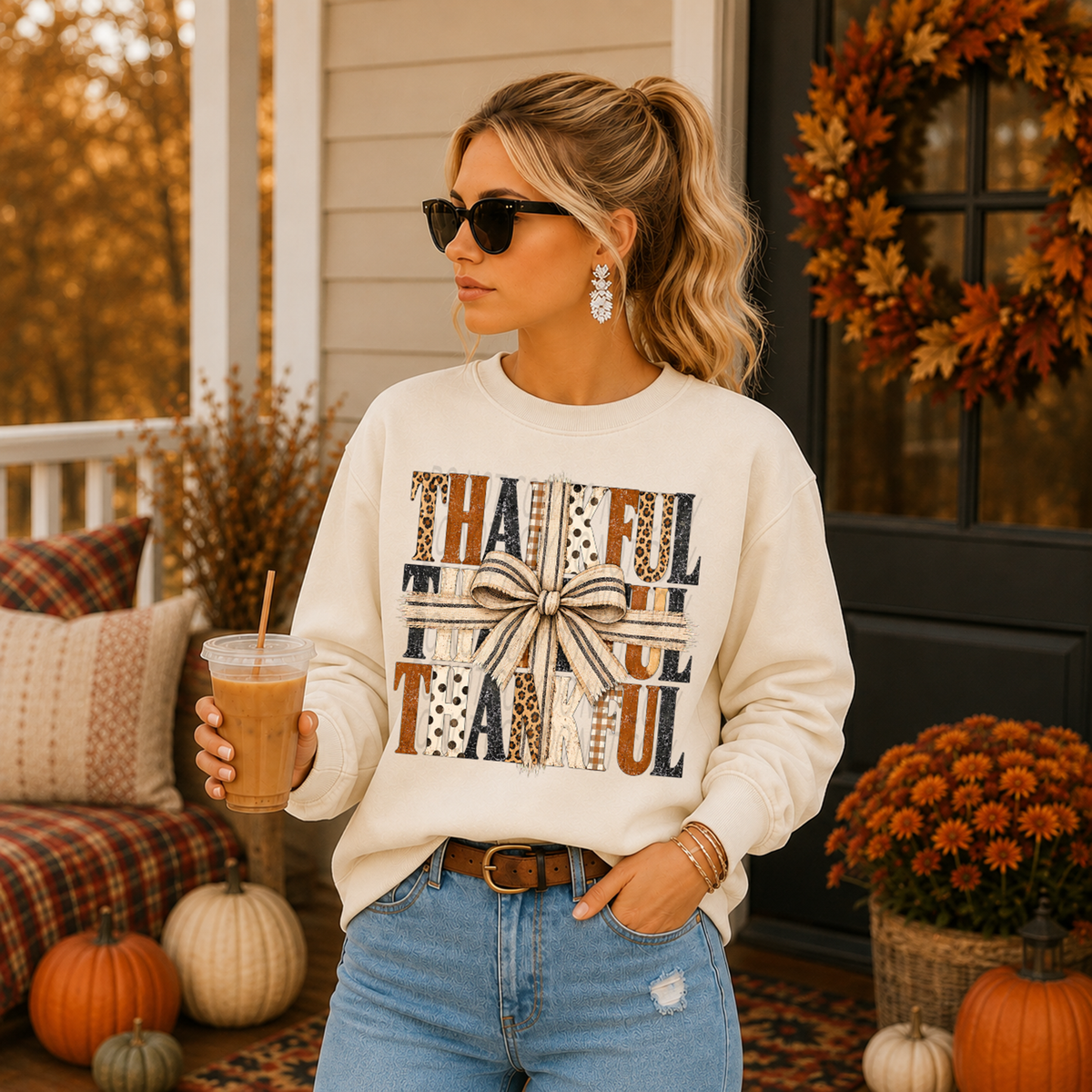 Distressed Thankful Echo with Bow