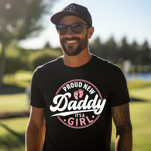 Load image 1 in gallery view. Proud New Daddy Of It's A Girl