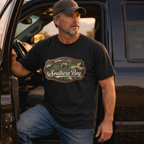 Load image 1 in gallery view. Camo Patch Southern Boy