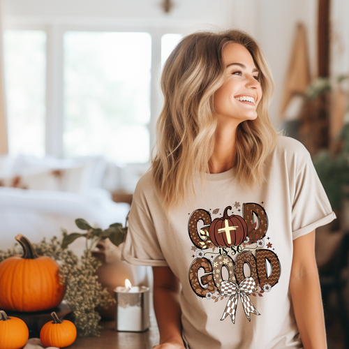 Load image 1 in gallery view. God Is Good - Brown Fall Bow