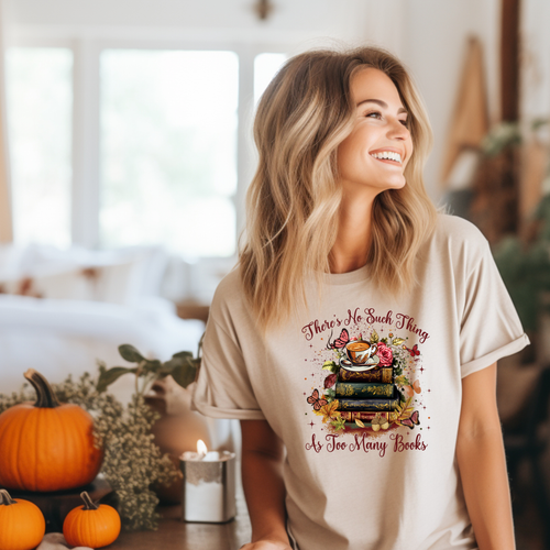 Load image 1 in gallery view. Fall There's No Such Thing As Too Many Books