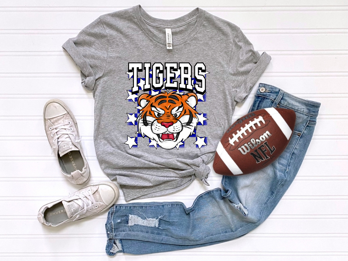 Checkered Tigers Blue/White