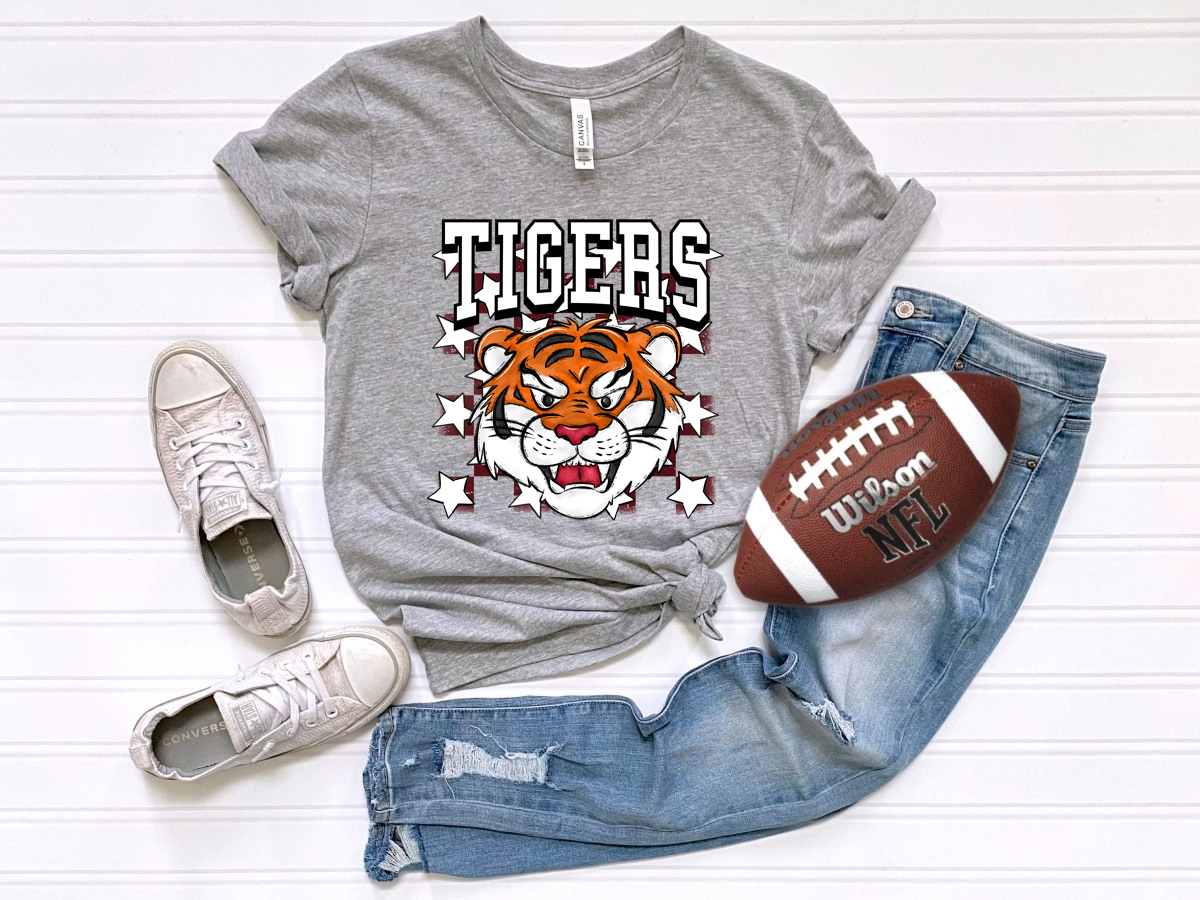 Checkered Tigers Maroon