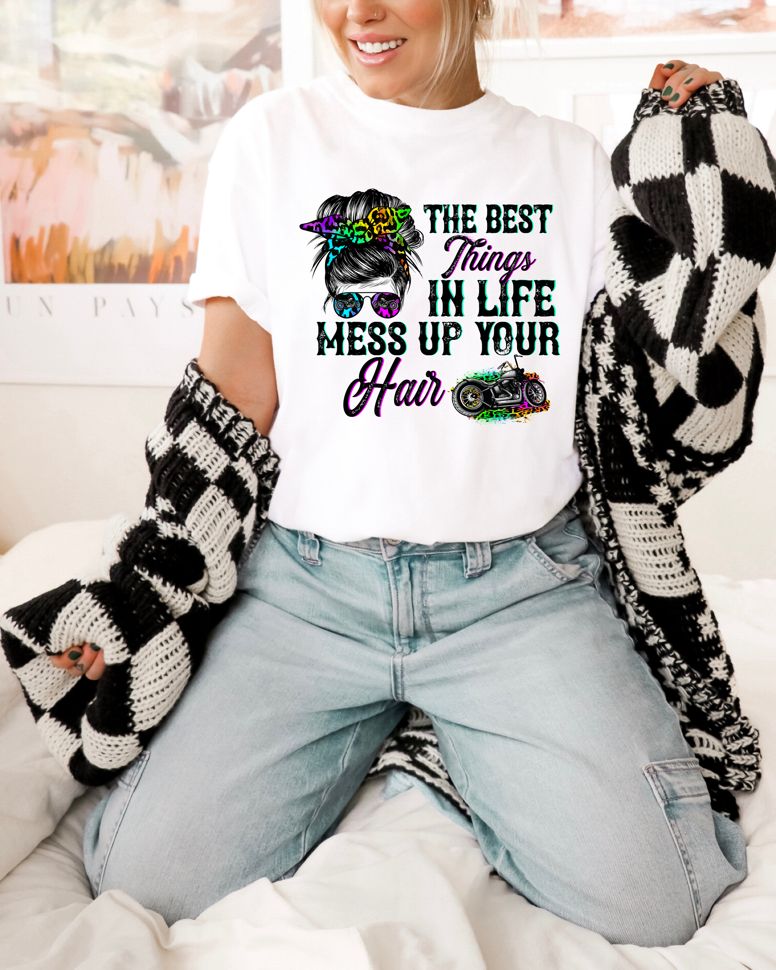The Best Things In Life Mess Up Your Hair Motorcycle