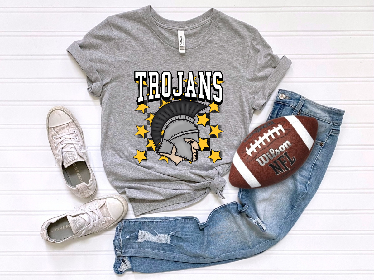 Checkered Trojans Yellow