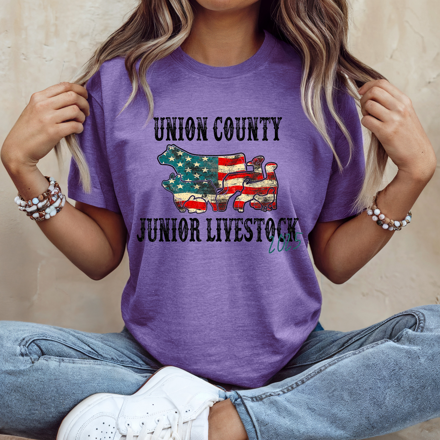 Union County Junior Livestock 2025 Red White & Blue