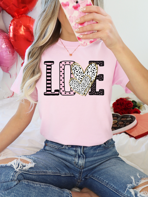 Load image 1 in gallery view. Giant Love Dalmatian Heart