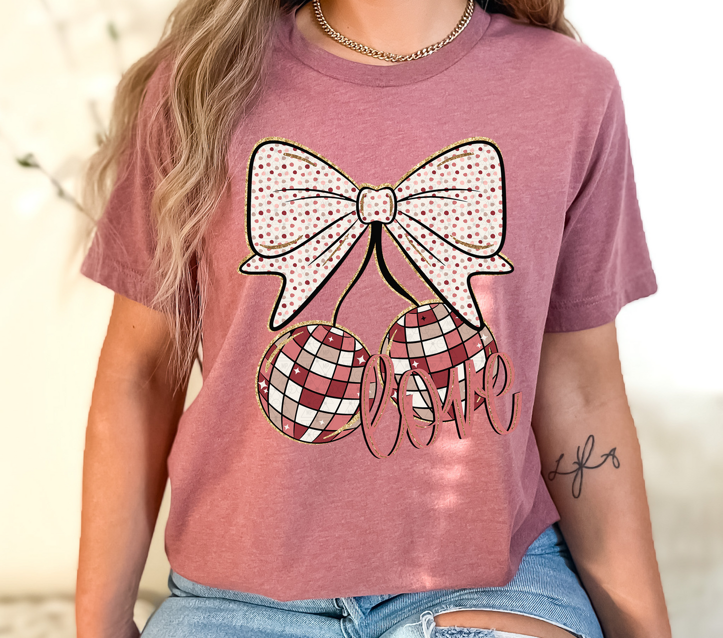 Love Disco Cherries and Bow