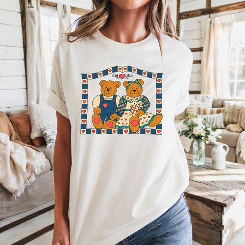 Load image 1 in gallery view. Vintage Bears with Frame