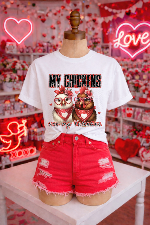 Load image 1 in gallery view. My Chickens Are My Valentine