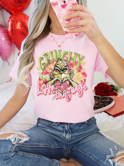 Load image 1 in gallery view. Grinchy Is My Love Language