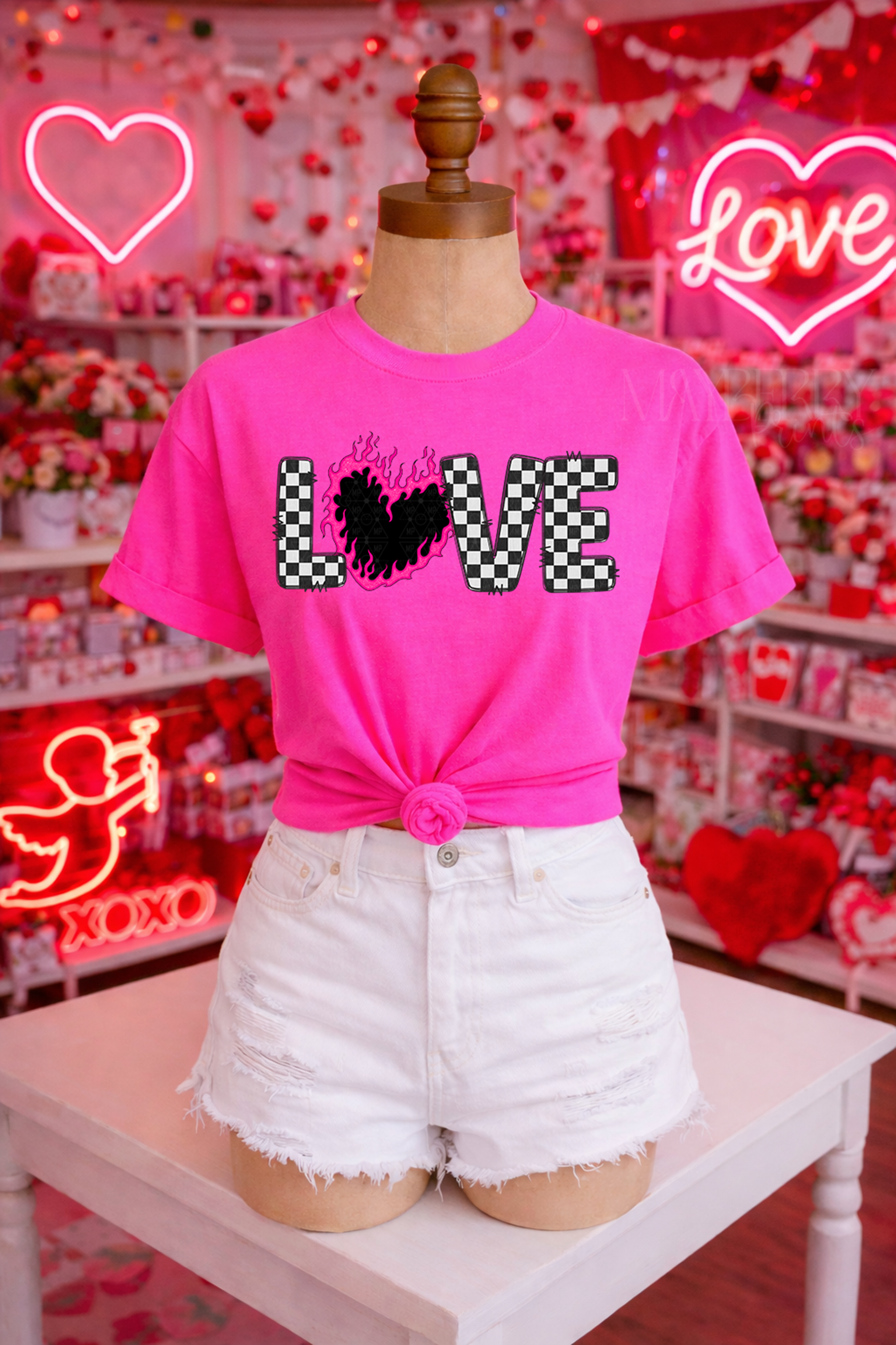 Checkered Flaming Love