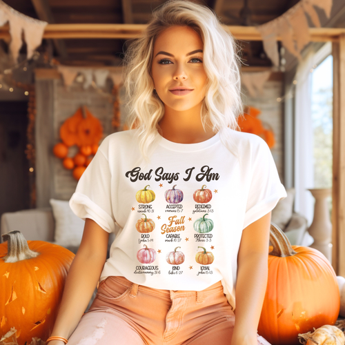 Load image 1 in gallery view. God Says I Am Pumpkins