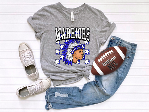 Load image 1 in gallery view. Checkered Warriors Blue