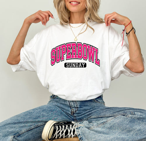 Load image 1 in gallery view. Pink Super Bowl Sunday