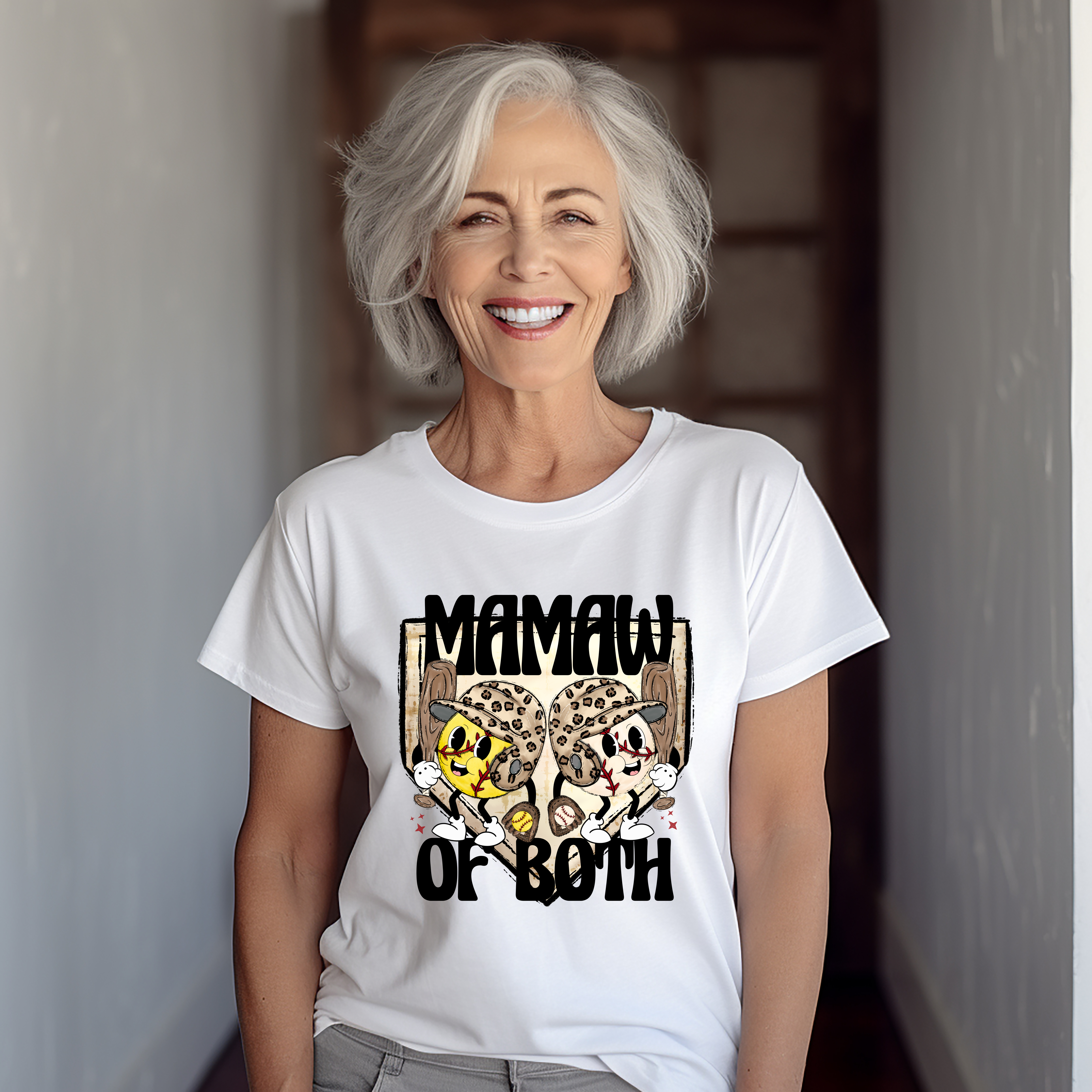 Mamaw of Both Softball - Baseball