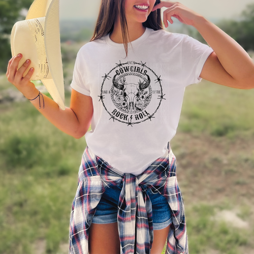Load image 1 in gallery view. Cowgirls Like A Little Rock N Roll
