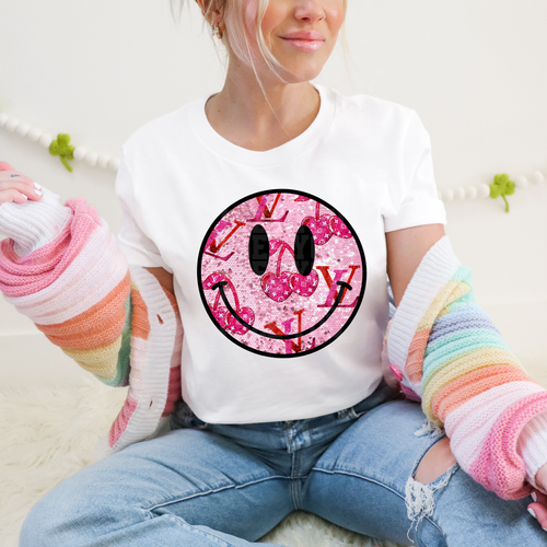 Load image 1 in gallery view. Sparkle Cherry Smiley