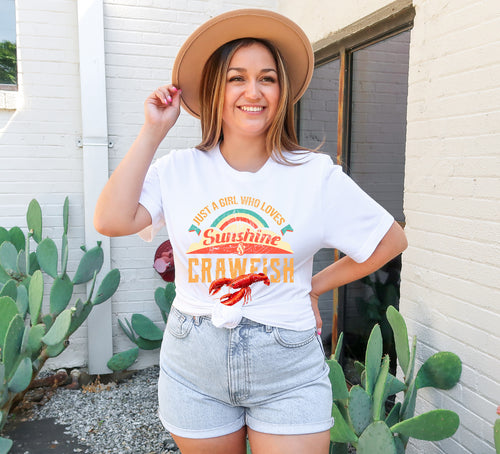Load image 1 in gallery view. Just A Girl Who Love Sunshine and Crawfish