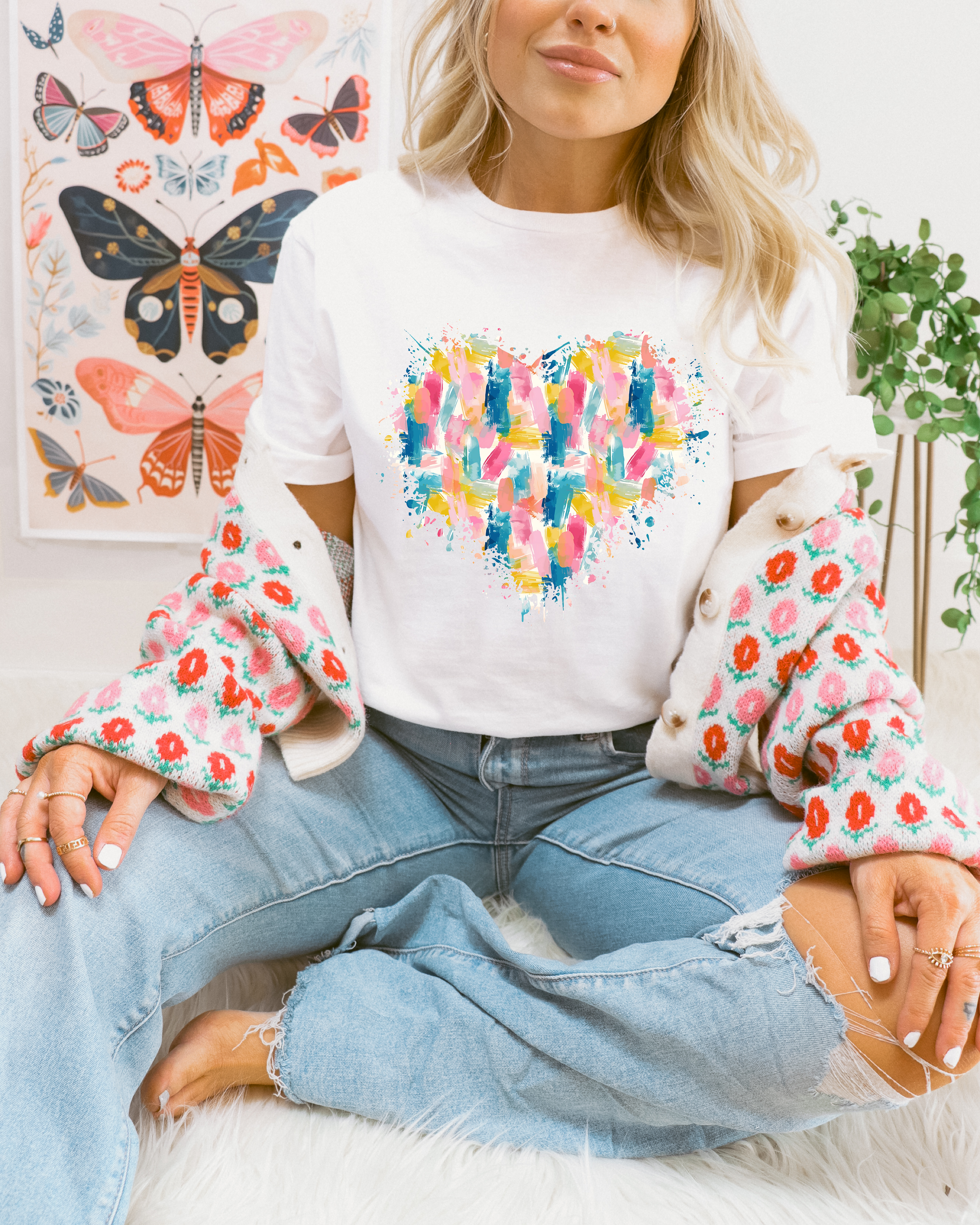 Brushstroke Painted Heart